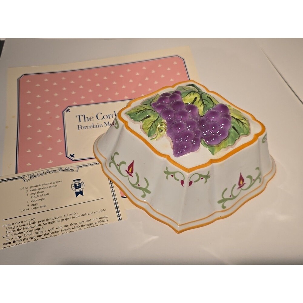 Le Cordon Bleu The Franklin Mint 1986 Grapes On A Vine Mold Made In Thailand BOX